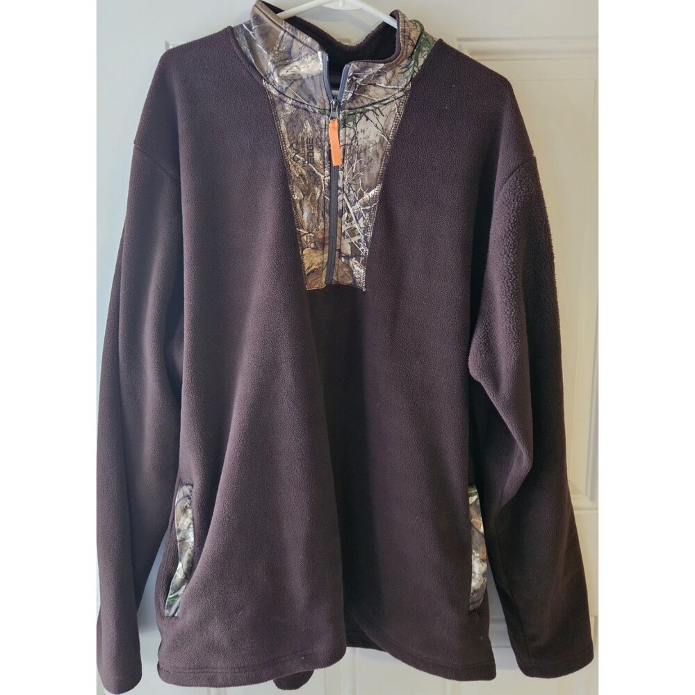 Ocean+Coast Realtree Men's 2XLT Brown Camouflage Polyester Sweatshirt
